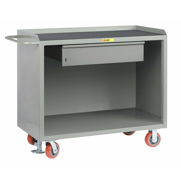 Little Giant Mobile Bench Cabinets, 36"W, Heavy-Duty Drawer, Non-Slip Vinyl Matting MM-2436-HDFL